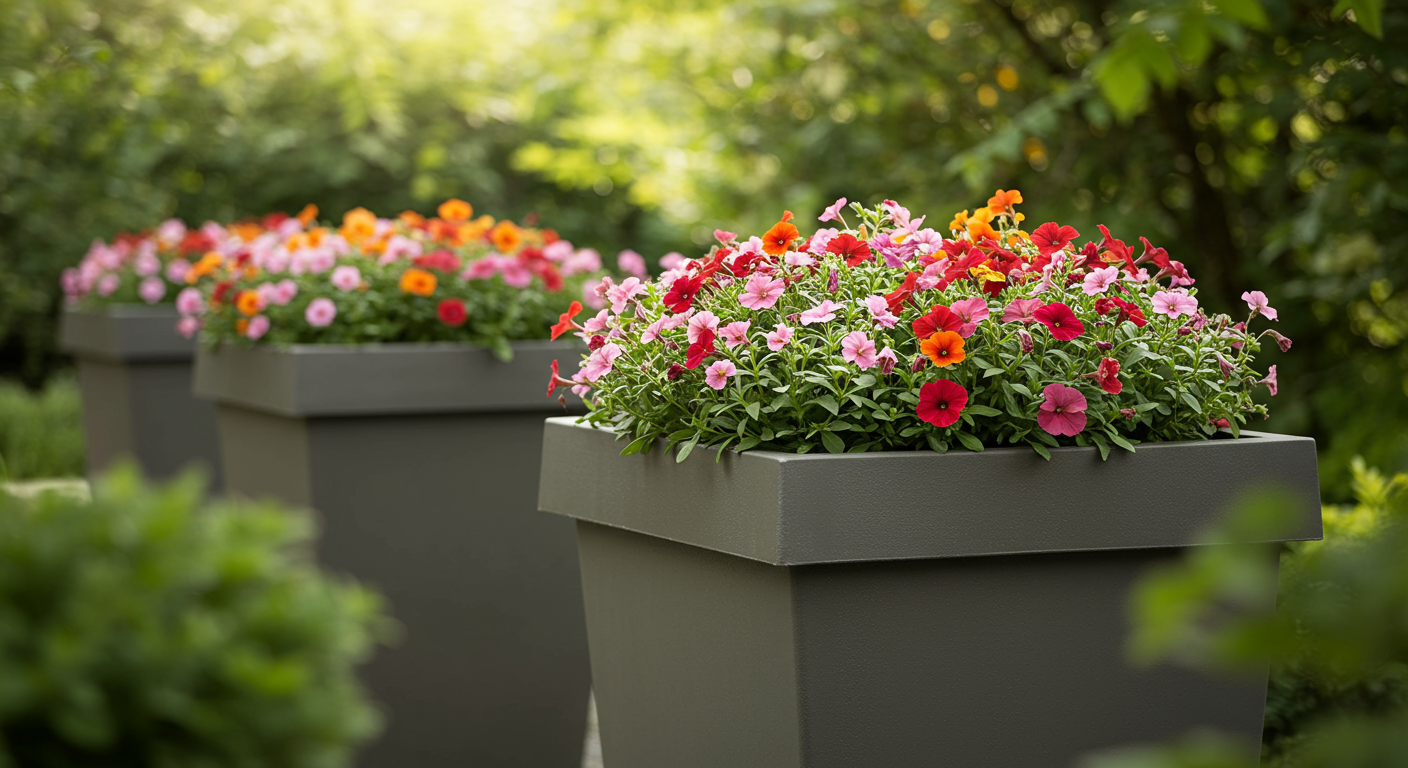 Solve Common Gardening Challenges with Durable FRP Planters for Garden and Big Planter Pots with Drainage Holes