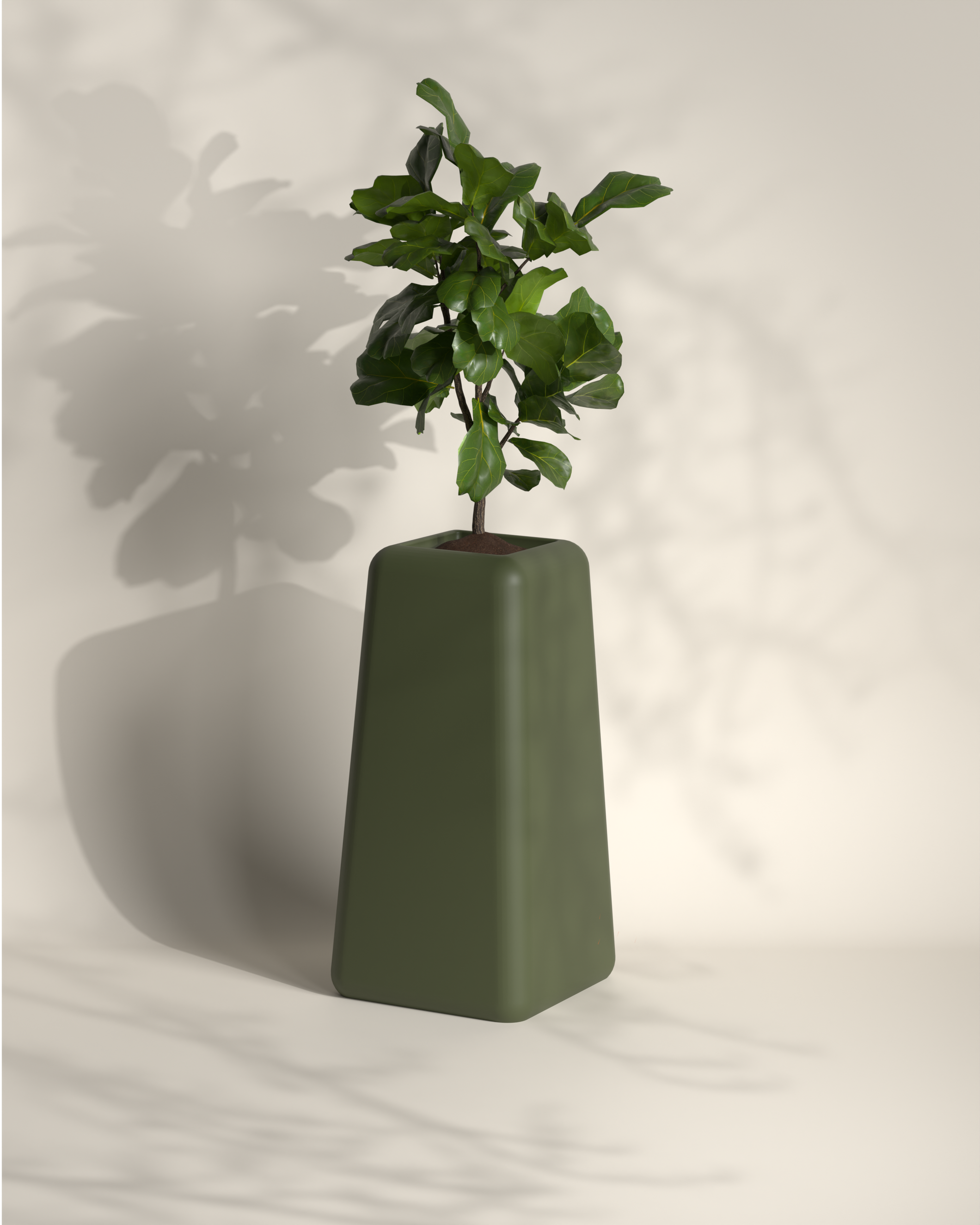 Banum Tall | Modern FRP Planter | 32 Inch