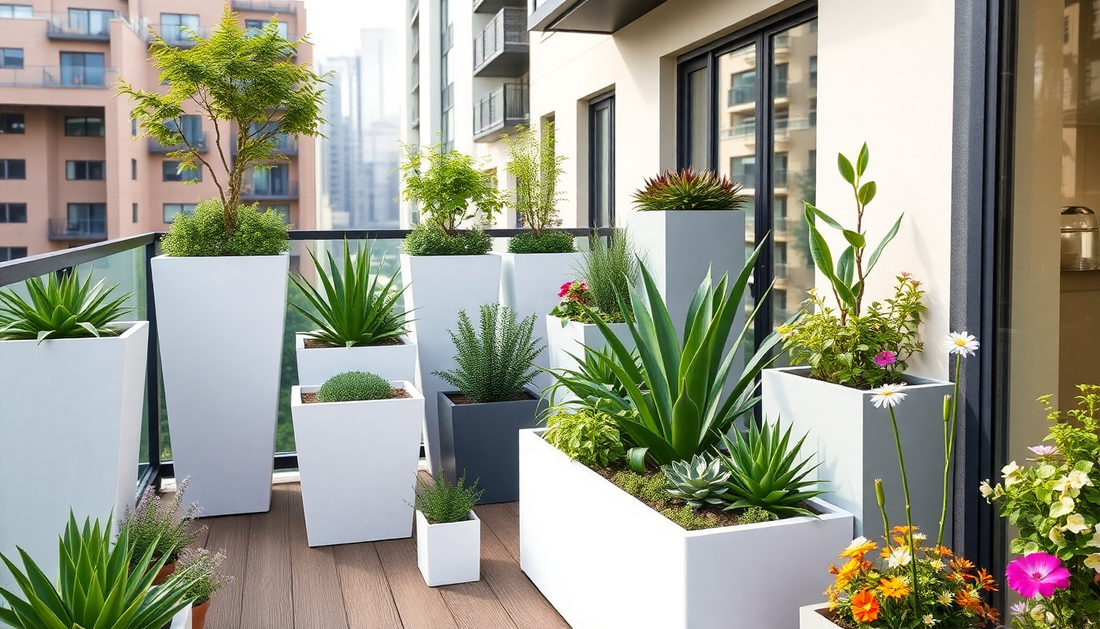 5 Ways to Style Your Balcony with Lightweight FRP Planters