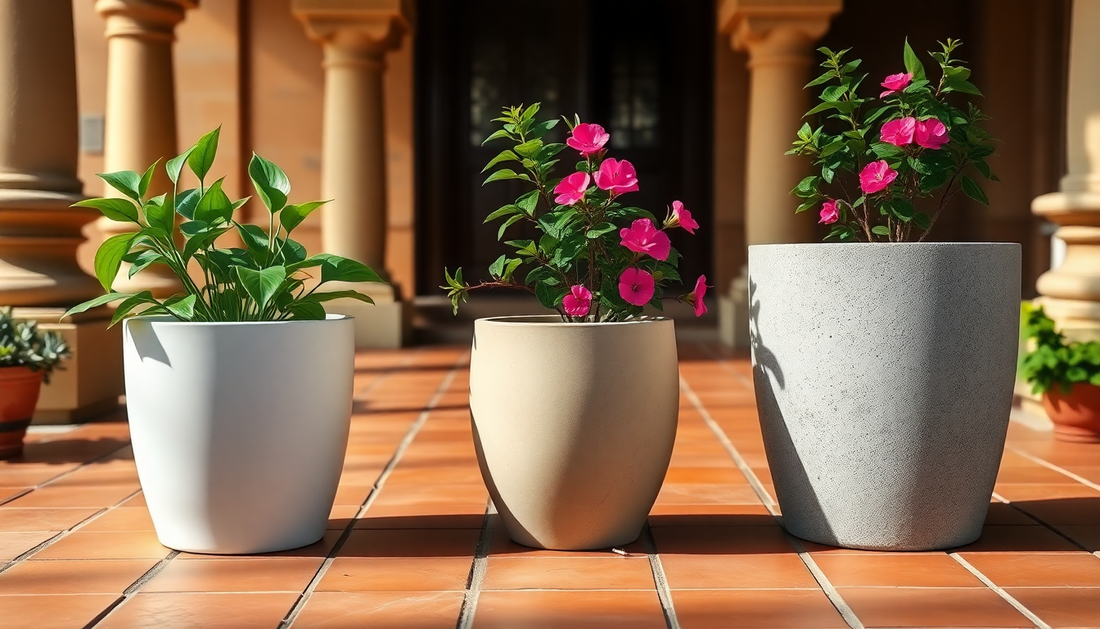 FRP vs Ceramic vs Concrete Planters: Which One's Best for Indian Summers?