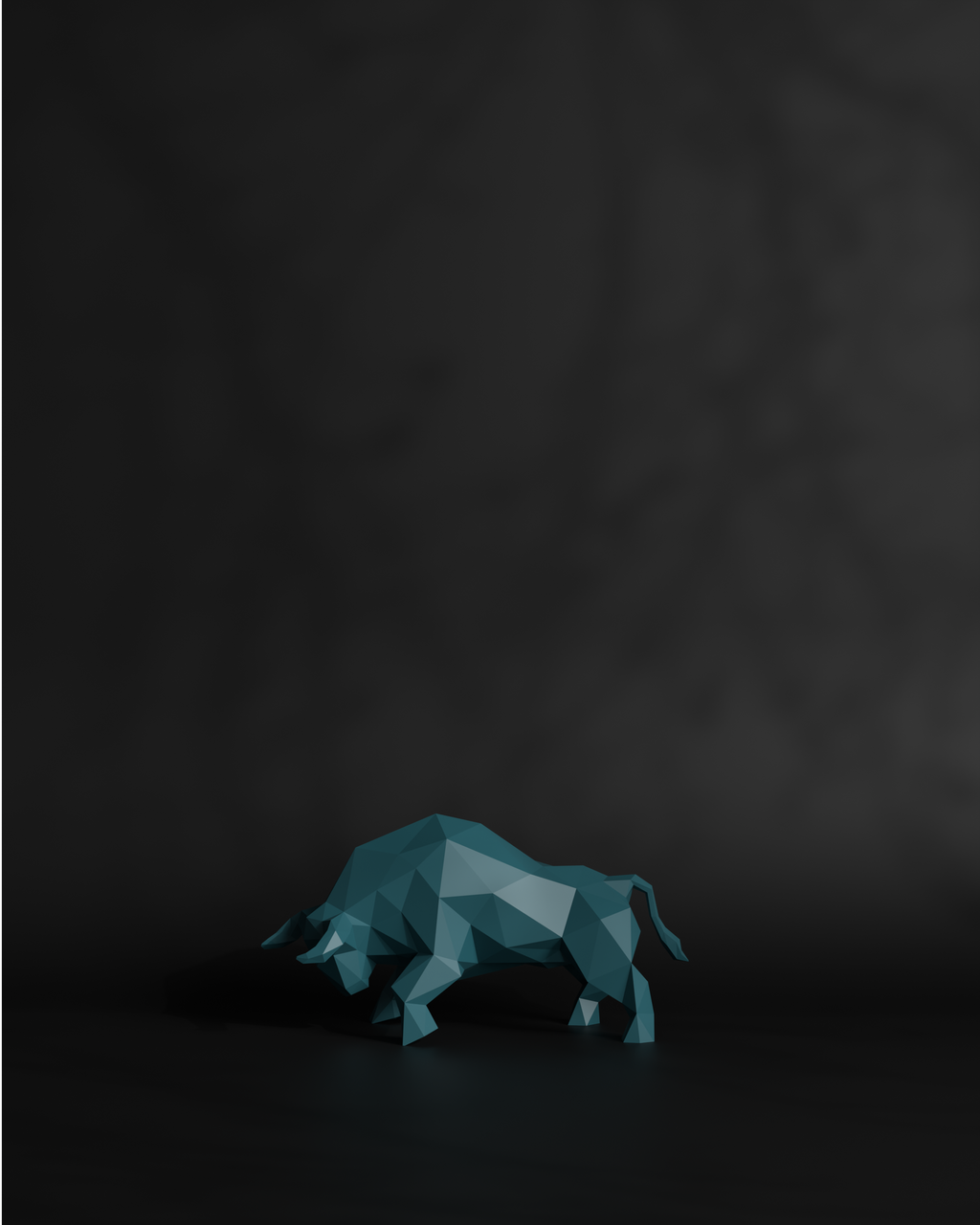Bull Low Polygon S Desktop - Office Decorative piece