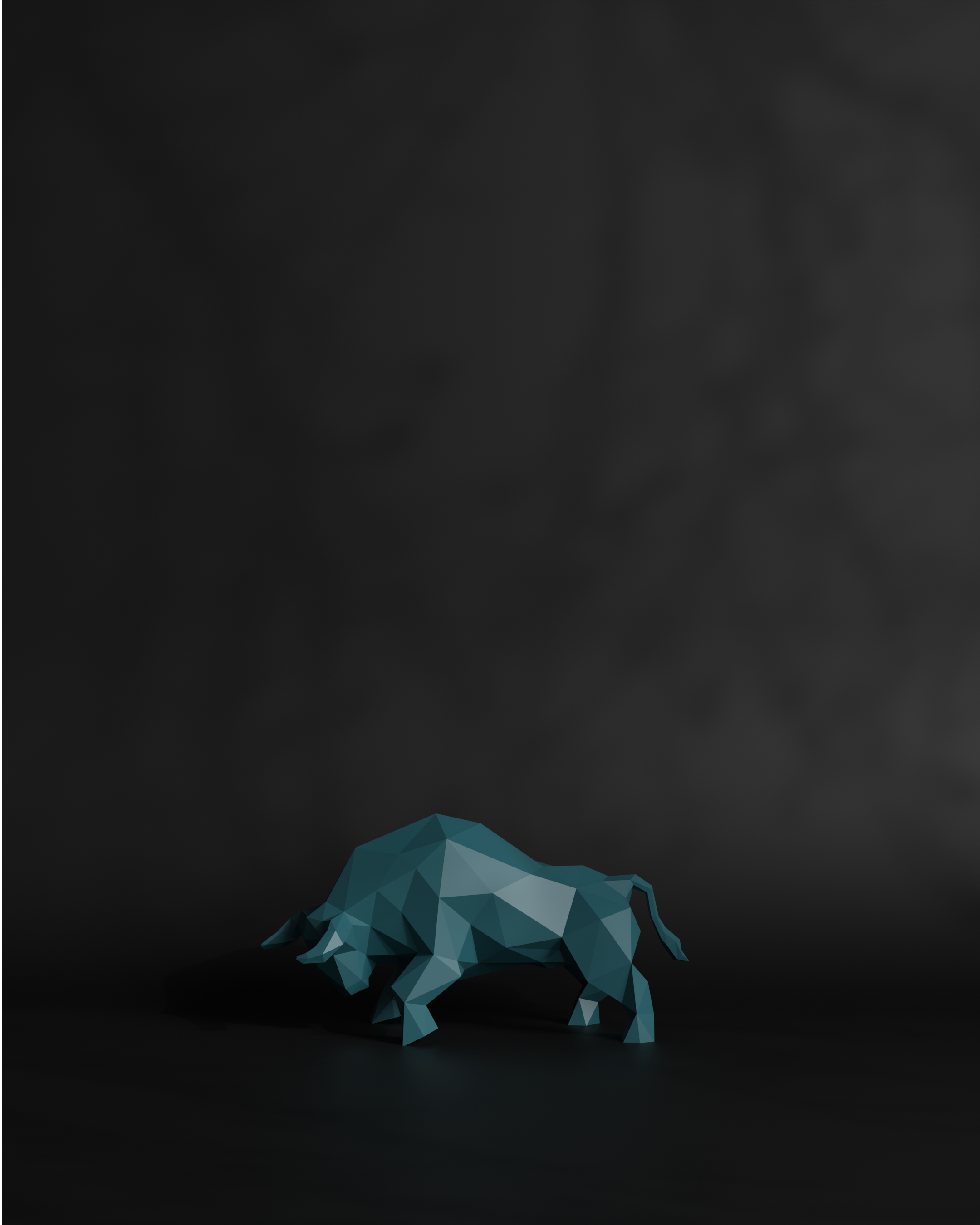 Bull Low Polygon S Desktop - Office Decorative piece