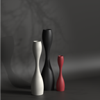 Melo Curves Set | Combo of 3 Planters | Elegant FRP Design | Minimalist Style