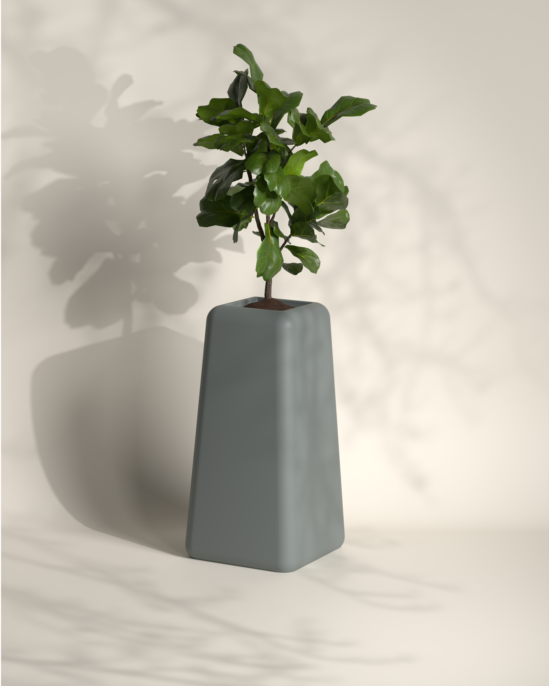 Banum Tall | Modern FRP Planter | 32 Inch
