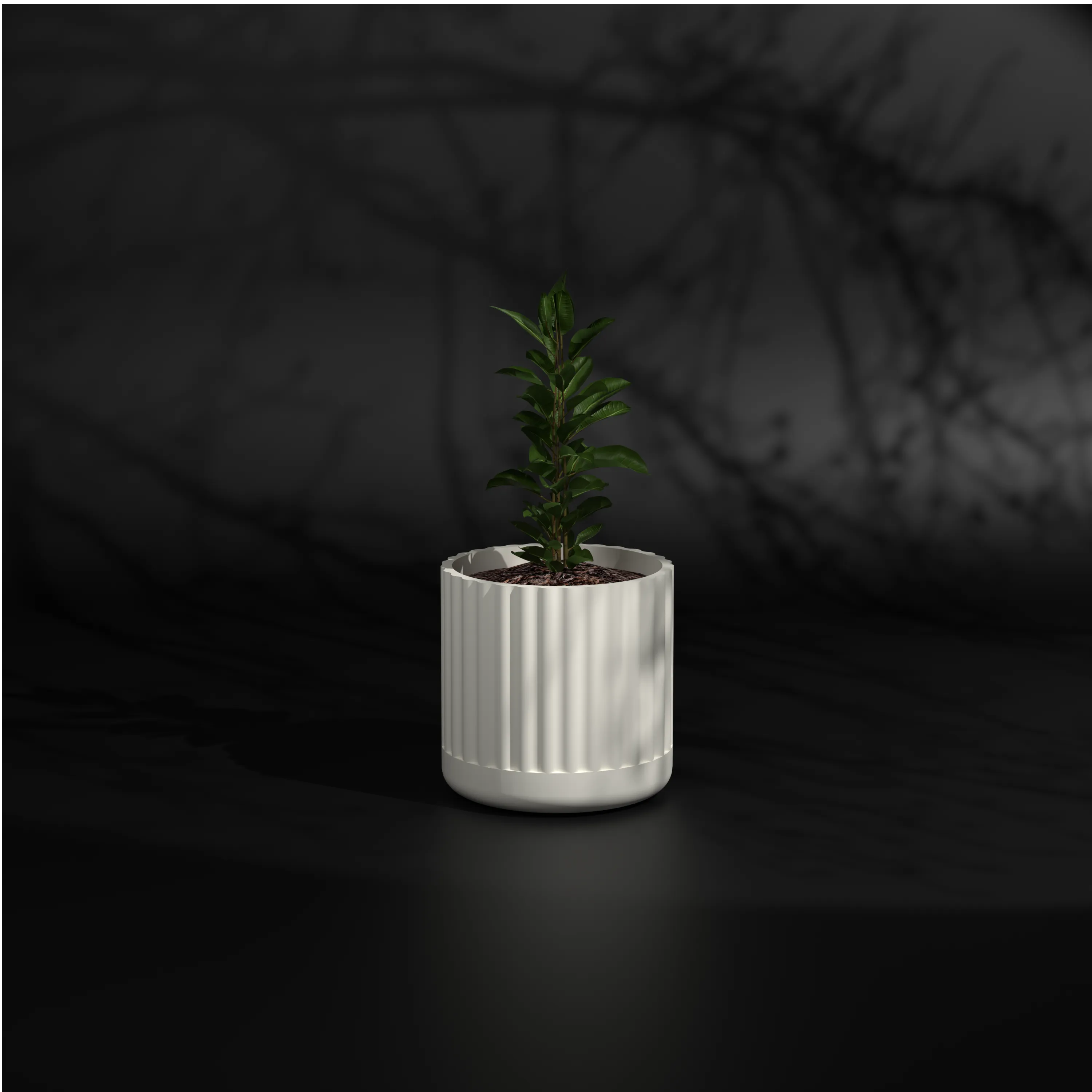 Fluted Polo S | Small Size FRP Plant Pot
