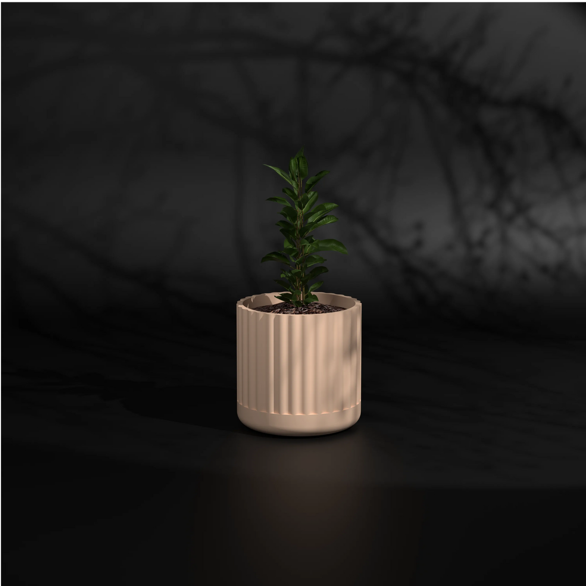 Fluted Polo S | Small Size FRP Plant Pot