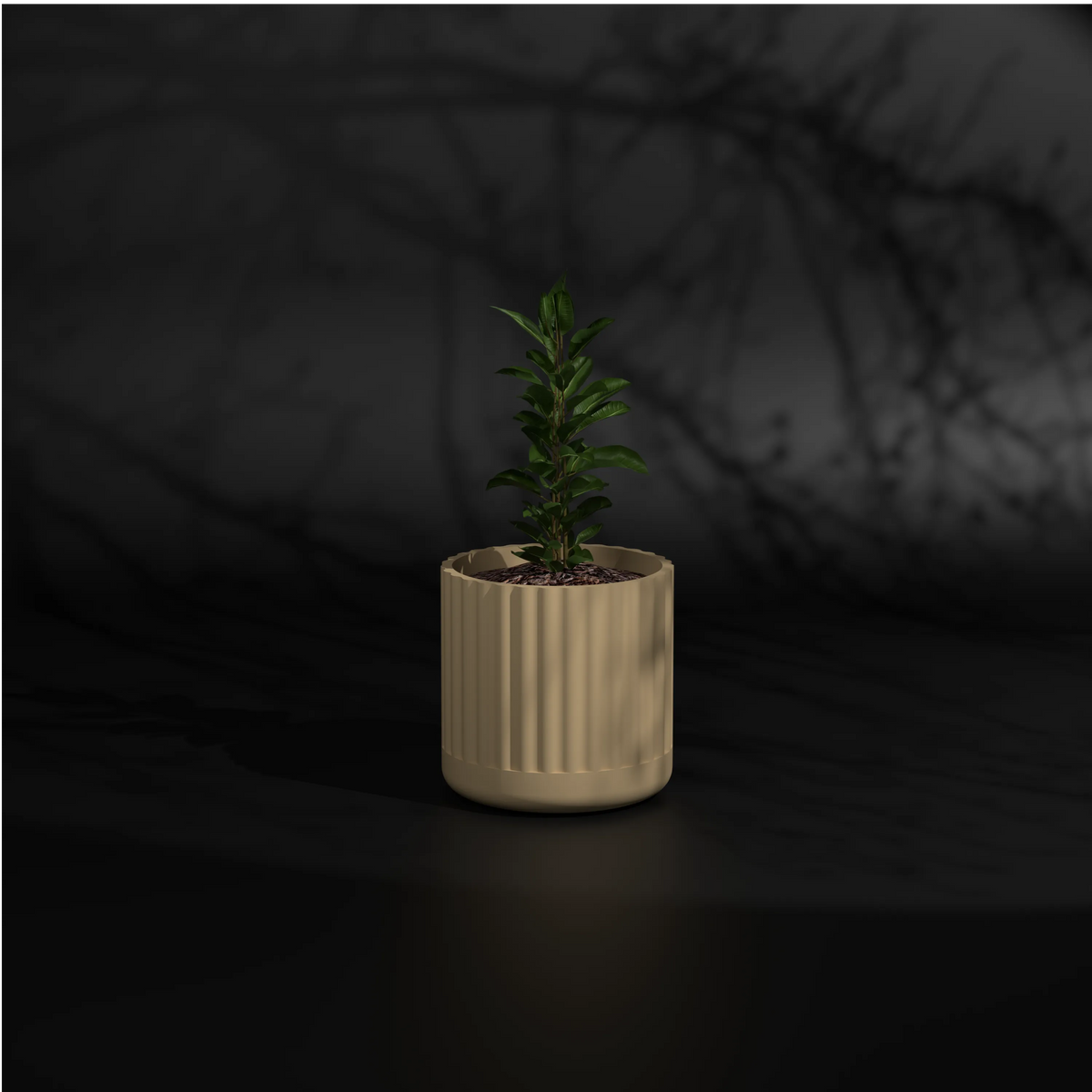 Fluted Polo S | Small Size FRP Plant Pot