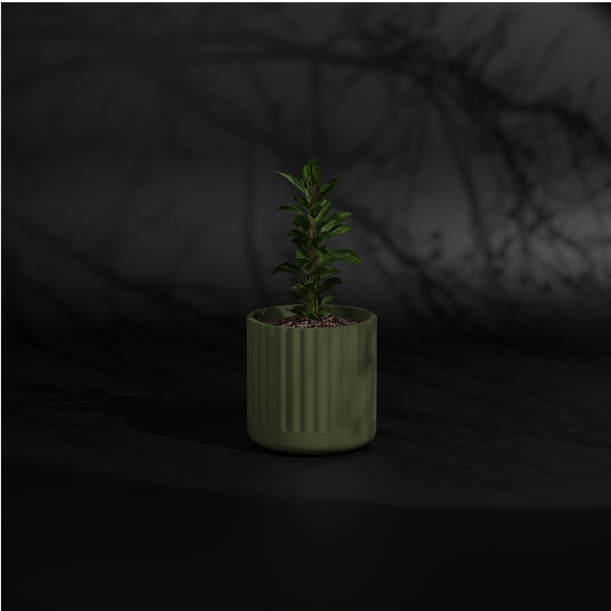 Fluted Polo S | Small Size FRP Plant Pot