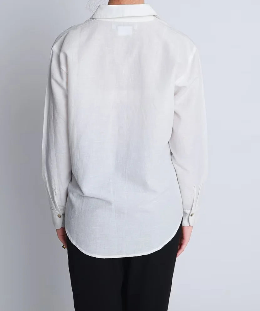 White Linen Shirt