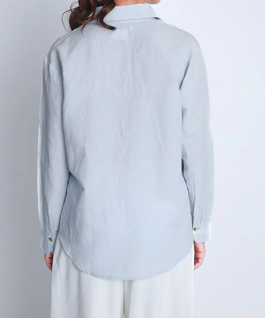 Powder blue Linen Shirt