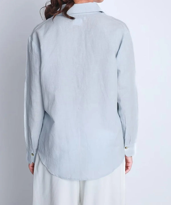Powder blue Linen Shirt