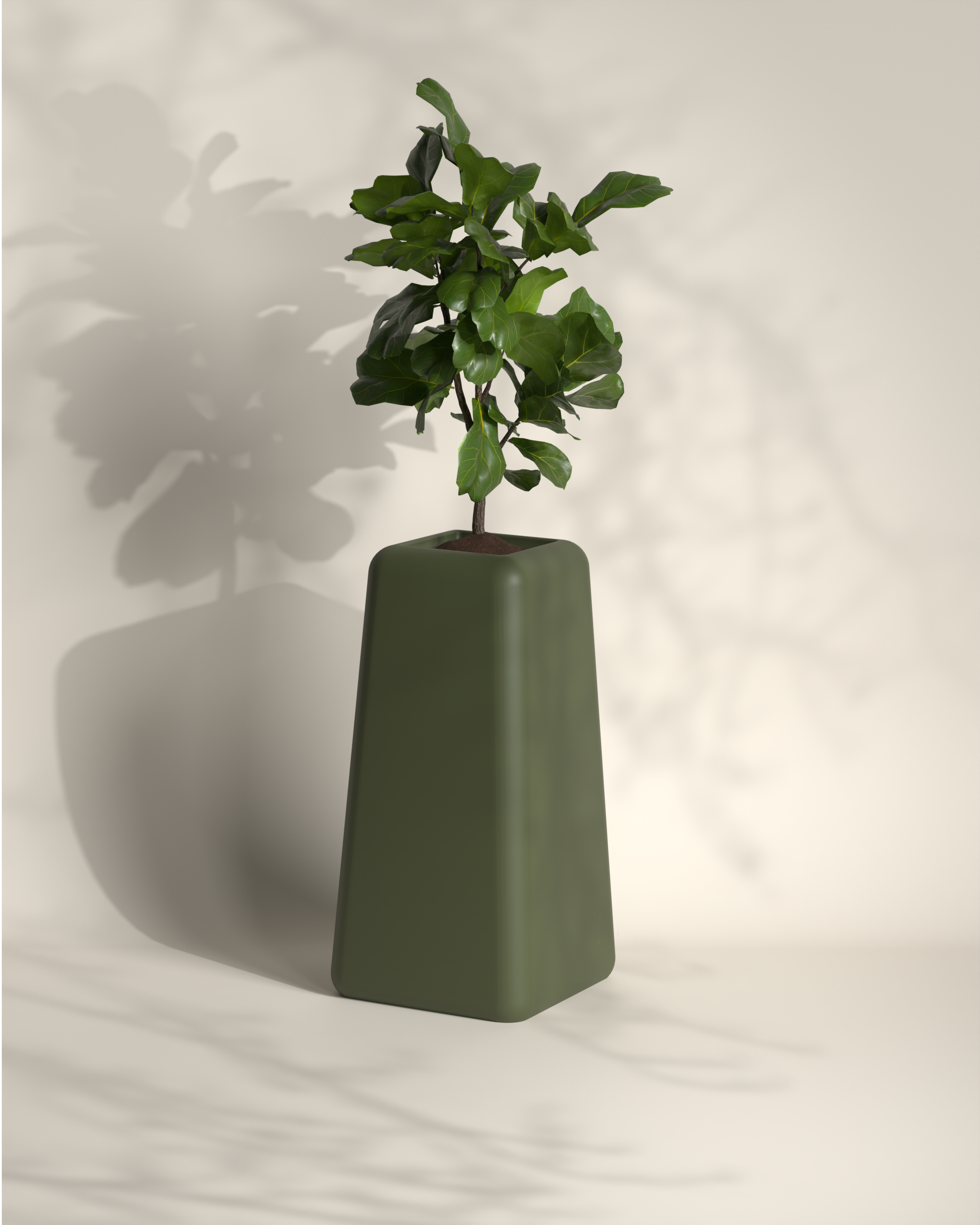 Banum Tall | Modern FRP Planter | 32 Inch