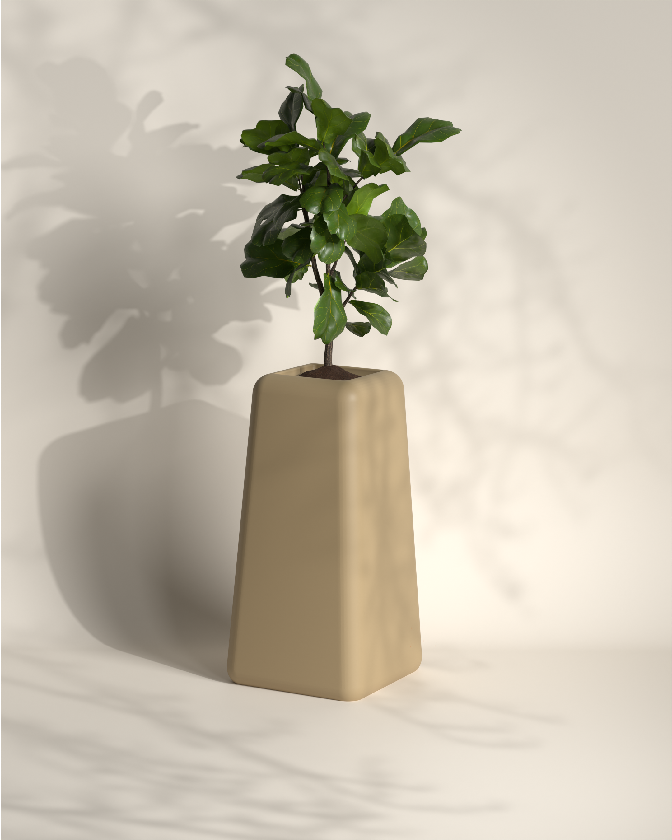 Banum Tall | Modern FRP Planter | 32 Inch