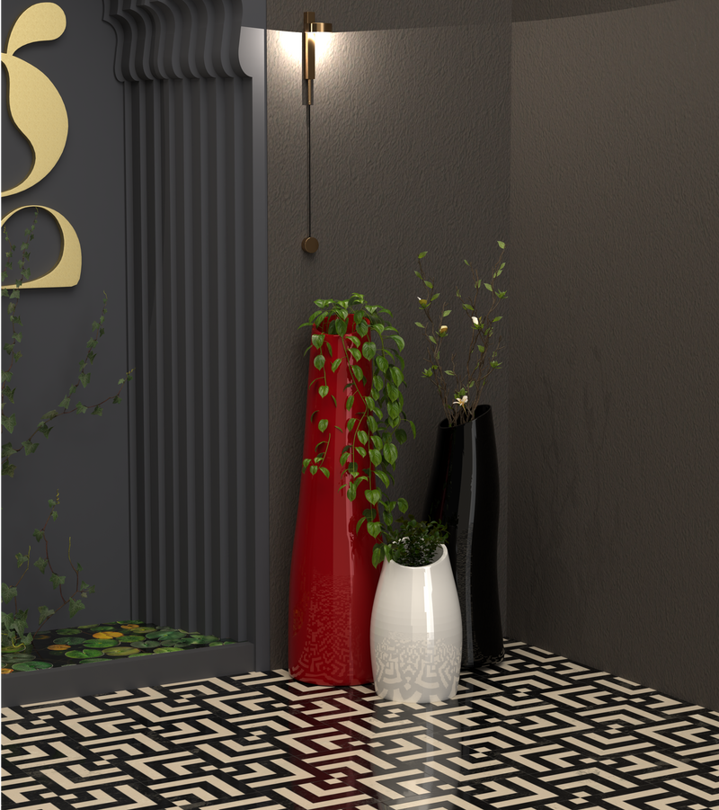 Fluxes Combo | FRP Planter| RED WHITE BLACK |GLOSSY|