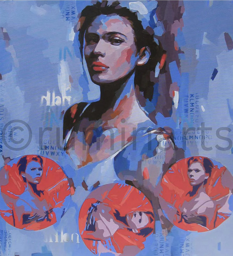 Acrylic On canvas, Size-36x39Inch