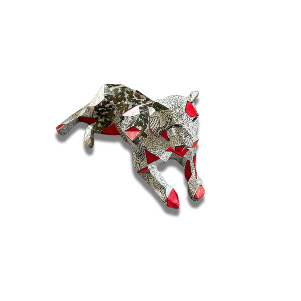 Red - White Baagh  - Rumin Arts Collection