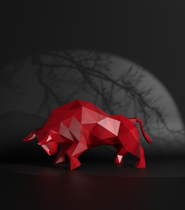 Bull Low Polygon L Gallery by The Workshop