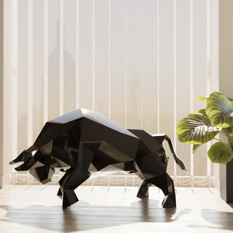 Bull Low Polygon L Gallery by The Workshop