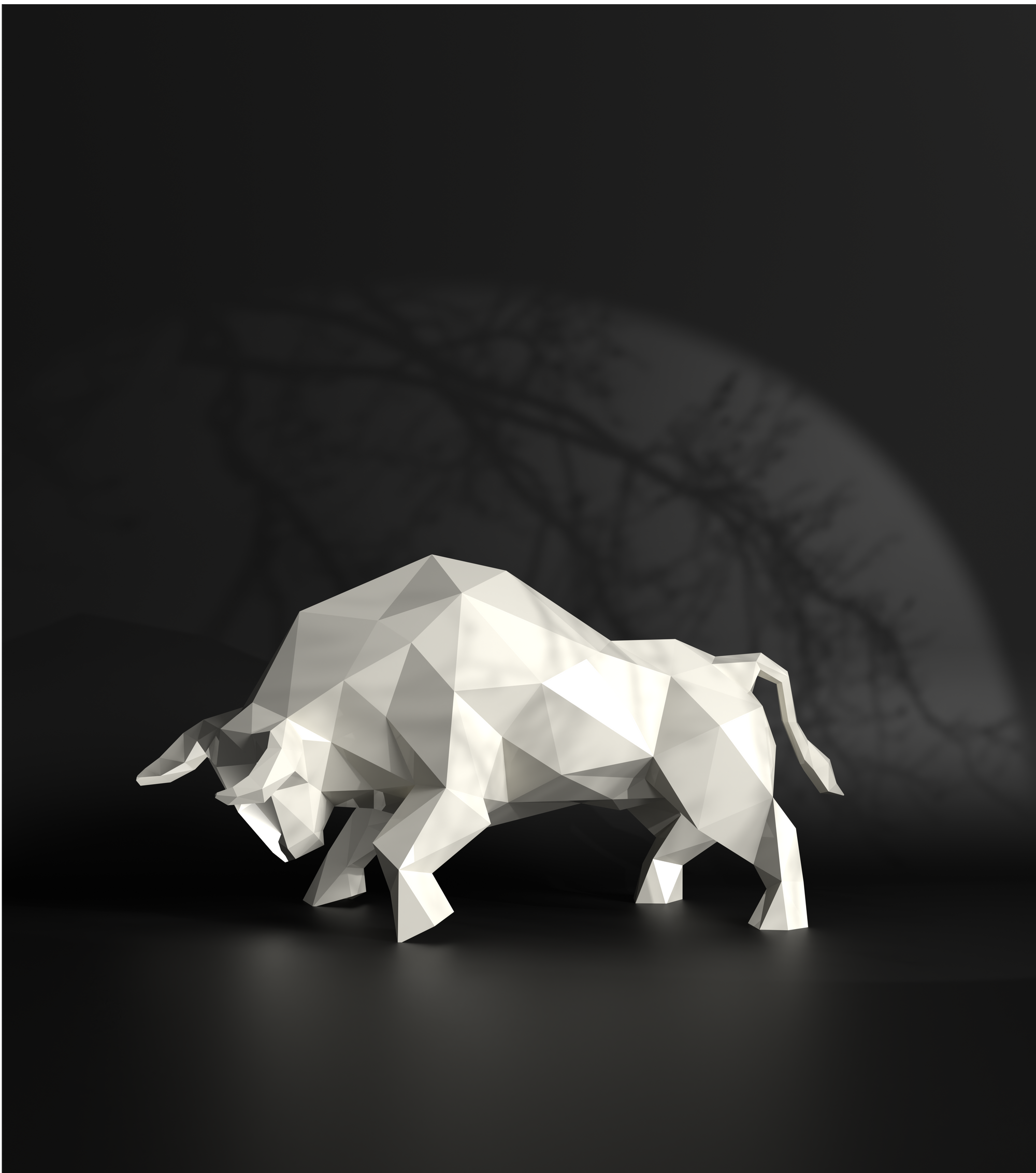 Bull Low Polygon L Gallery by The Workshop