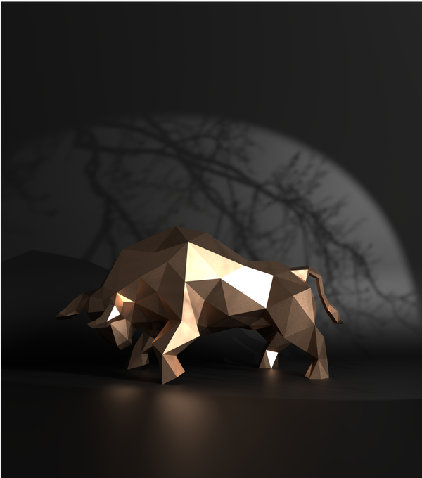 Bull Low Polygon L Gallery by The Workshop