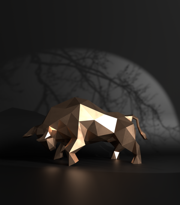 Bull Low Polygon M Gallery by The Workshop