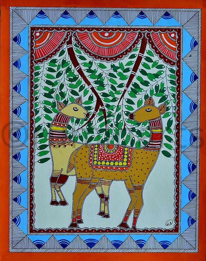 Kasturi dears, Size: 11×14 Inch