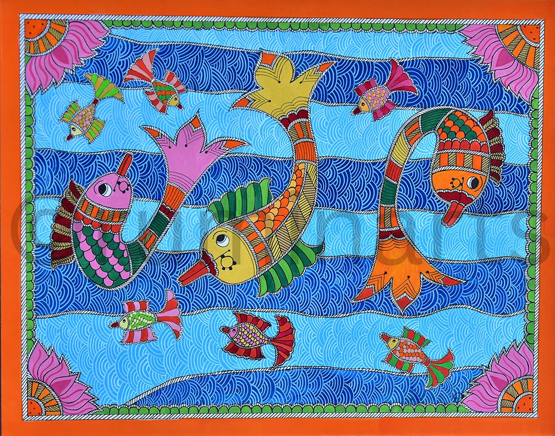 Colorful life under water, Size: 11×14 Inch