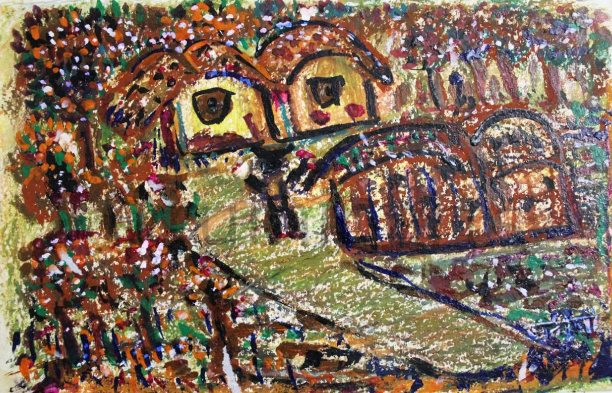 Happy Village, Size-7×11 Inch