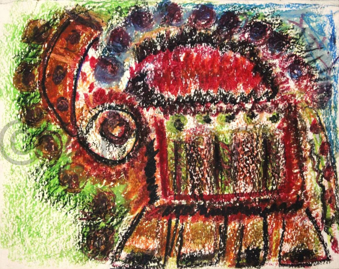 Trumpet Elephant, Size-8×11 Inch