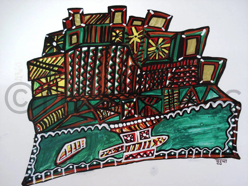 Acrylic on Paper, Size-10×16Inch