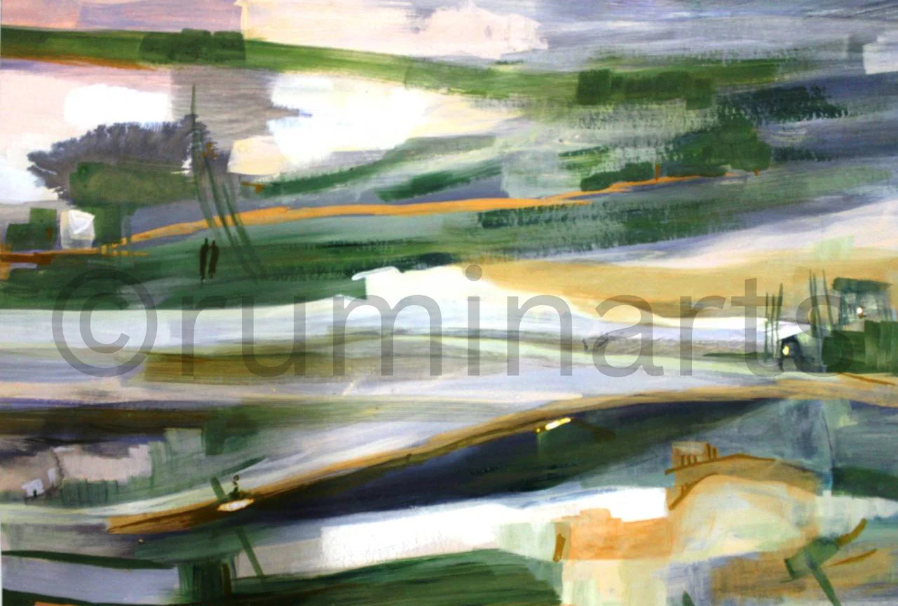 Reflective Landscape, Size-11×16 Inch