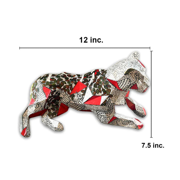 Red - White Baagh  - Rumin Arts Collection