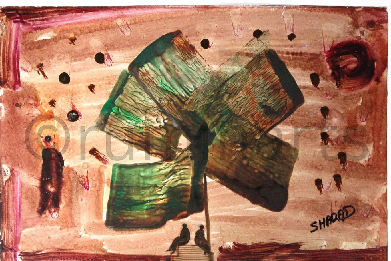Windmill of talks, Size- 7×10 Inch