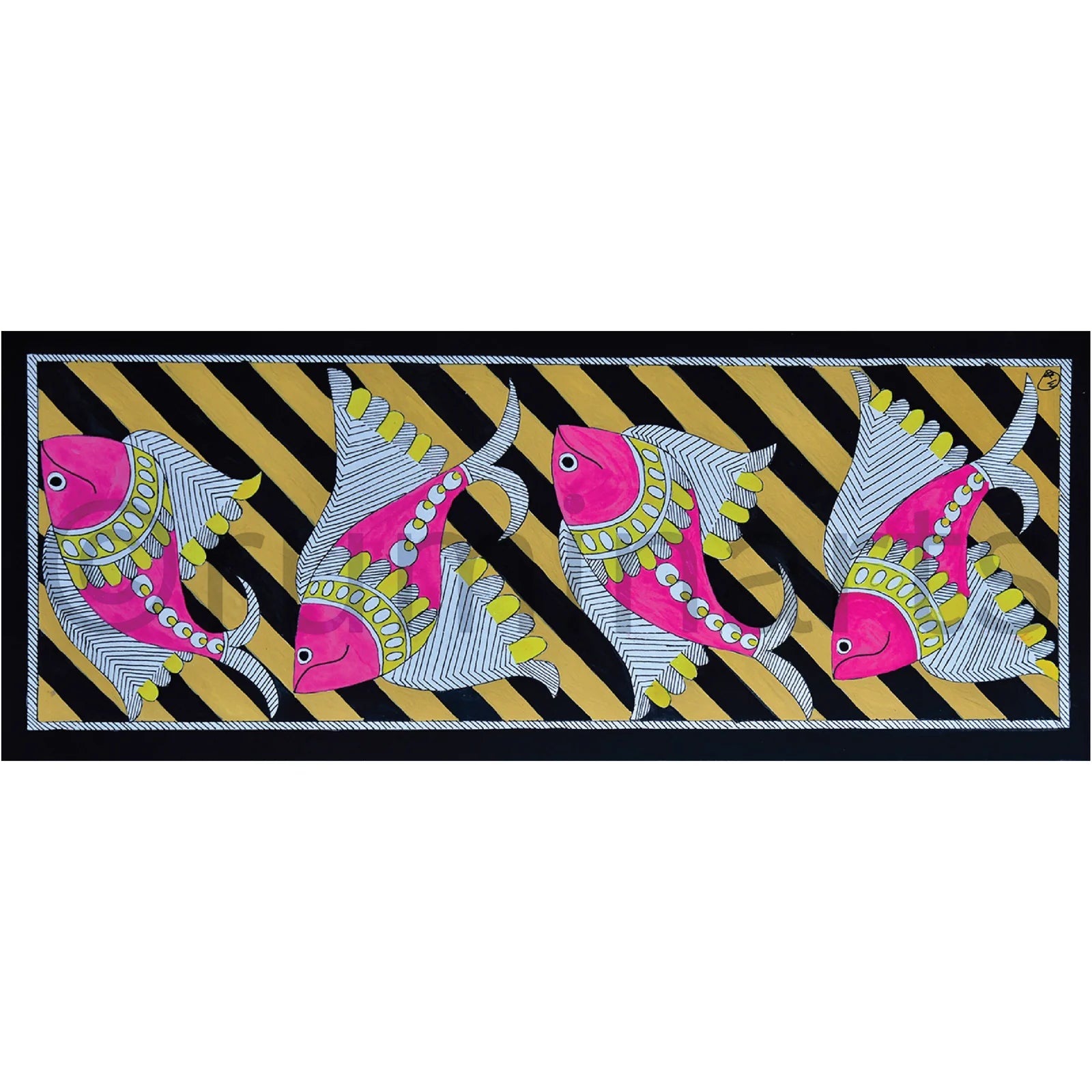 Magenta Fishes, Size: 14×5.5 Inch