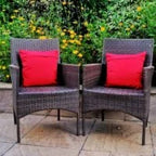 Hand Painted Red Cushion Cover