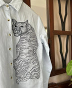 Powder blue Linen Shirt