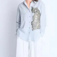Powder blue Linen Shirt
