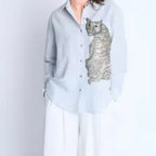 Powder blue Linen Shirt