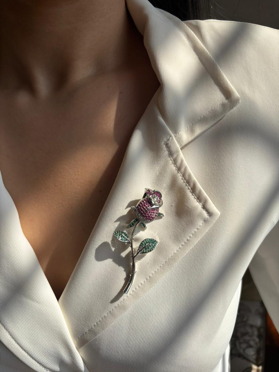 Victorian Rose Brooch