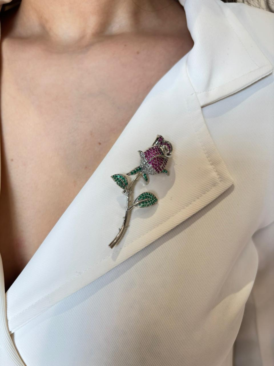 Victorian Rose Brooch