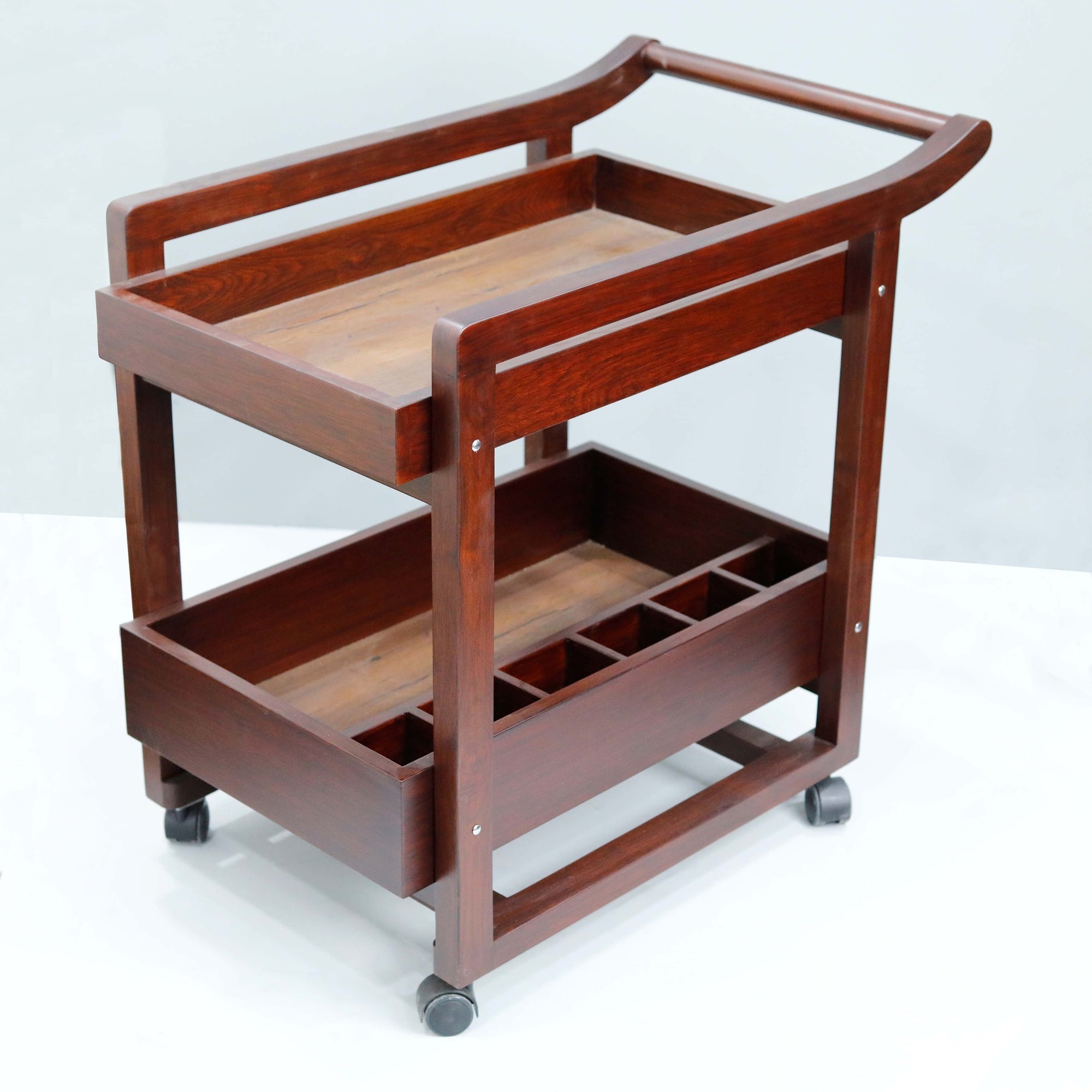 Teak Wood Bar Trolley