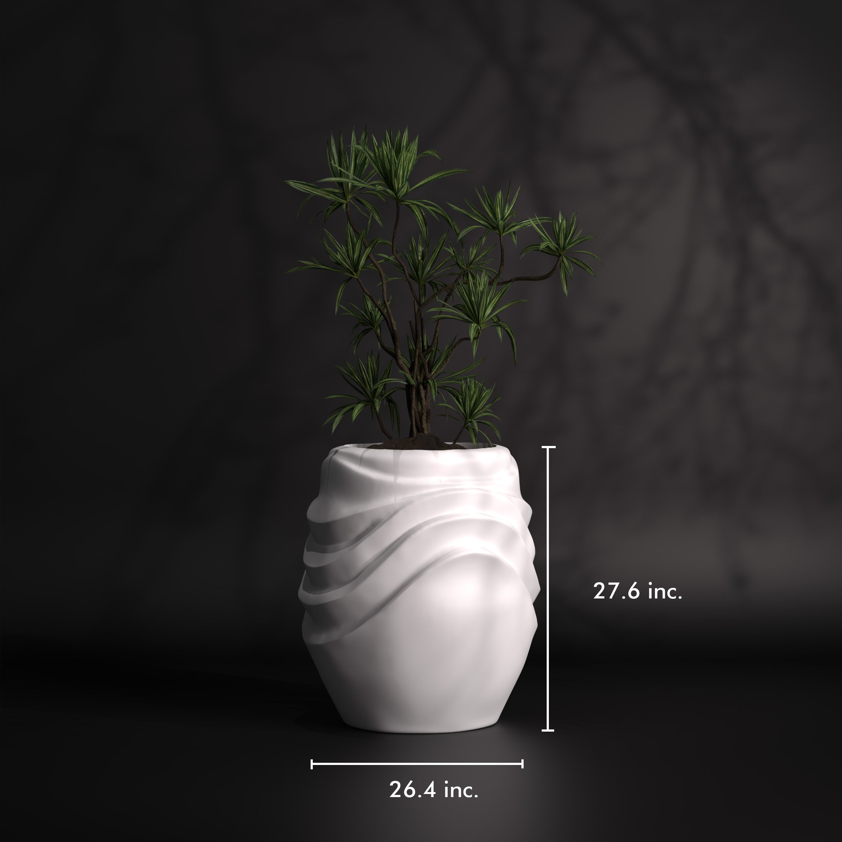 Wavesum - M | Modern FRP Planter